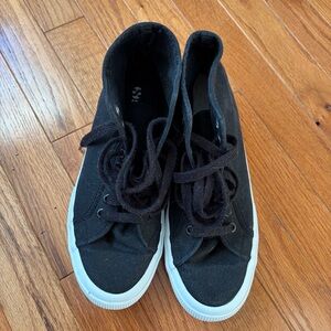 Superga Black Canvas High-top Sneakers